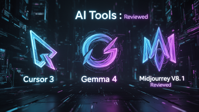 Featured image for article: Best AI Tools April 2026: Cursor 3, Gemma 4, Microsoft MAI, Midjourney V8.1 Reviewed