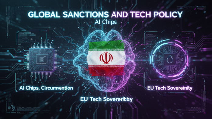 Featured image for article: Global Sanctions and Tech Policy April 2026: AI Chips, Iran Circumvention, EU Tech Sovereignty