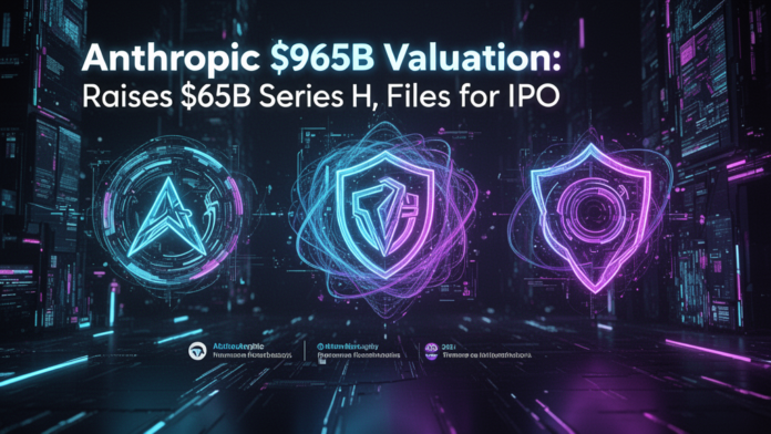Featured image for article: Anthropic $965B Valuation: Raises $65B Series H, Files for IPO